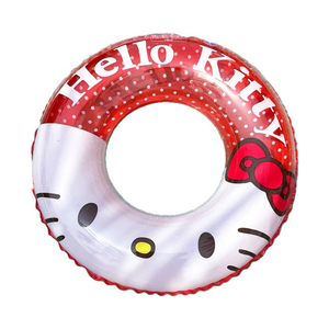 游泳圈成人儿童加厚可爱Hellokitty防侧翻水上充气救生圈腋下泳圈