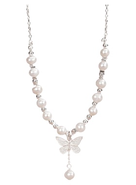 老凤祥淡水珍珠蝴蝶项链