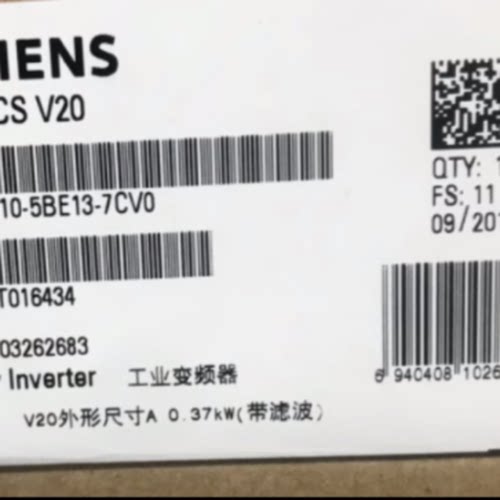 议价6SL3210-5BE13-7CV0西门子V20变频器C3滤波器6SL32105BE137CV