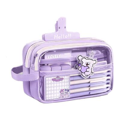 甜鑫笔袋手提大容量小学生