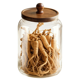 中药材储存罐商用陈列罐收纳陈皮人参党参大容量装药材玻璃密封罐