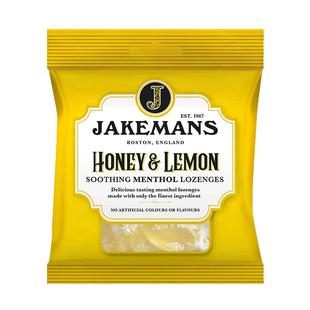 英国进口Jakemans即口妙蜂蜜柠檬桉叶润喉糖果薄荷糖清凉嗓子喉咙