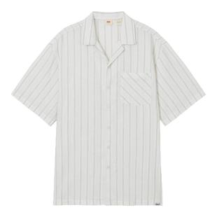 【商场同款】Levi's李维斯男士法式翻领休闲开衫短袖衬衫003L8