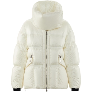 【鹅绒】波司登奥莱PUFF系列绗线围巾式立领设计抽绳时尚厚羽绒服