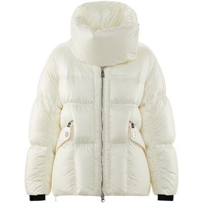 波司登鹅绒羽绒服绗线围巾式立领