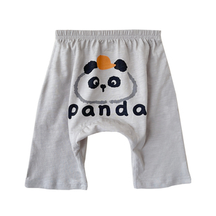 婴儿裤子夏季薄款外穿纯棉a类女男童宝宝夏天休闲大pp裤防蚊长裤