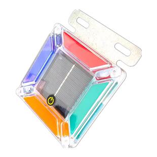 通用货车太阳能七彩爆闪后尾灯汽车led防追尾磁铁示宽免接线尾灯