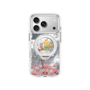 ANGYING × 水彩王子适用苹果17promax手机壳新款iphone16pro磁吸带支架ip15支点Yo2超薄好看13套高级感全包