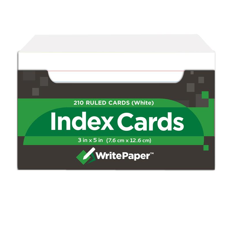 凯萨Index Cards美式索引卡便签卡片纸便条书签学生单词记事卡片纸备忘卡片纸便签纸单面横线单面空白