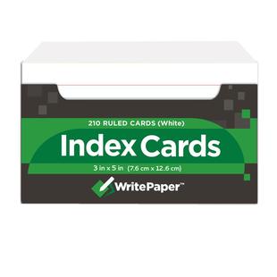 凯萨Index Cards美式索引卡 便签卡片纸便条书签 学生单词记事卡片纸 备忘卡片纸 便签纸 单面横线单面空白