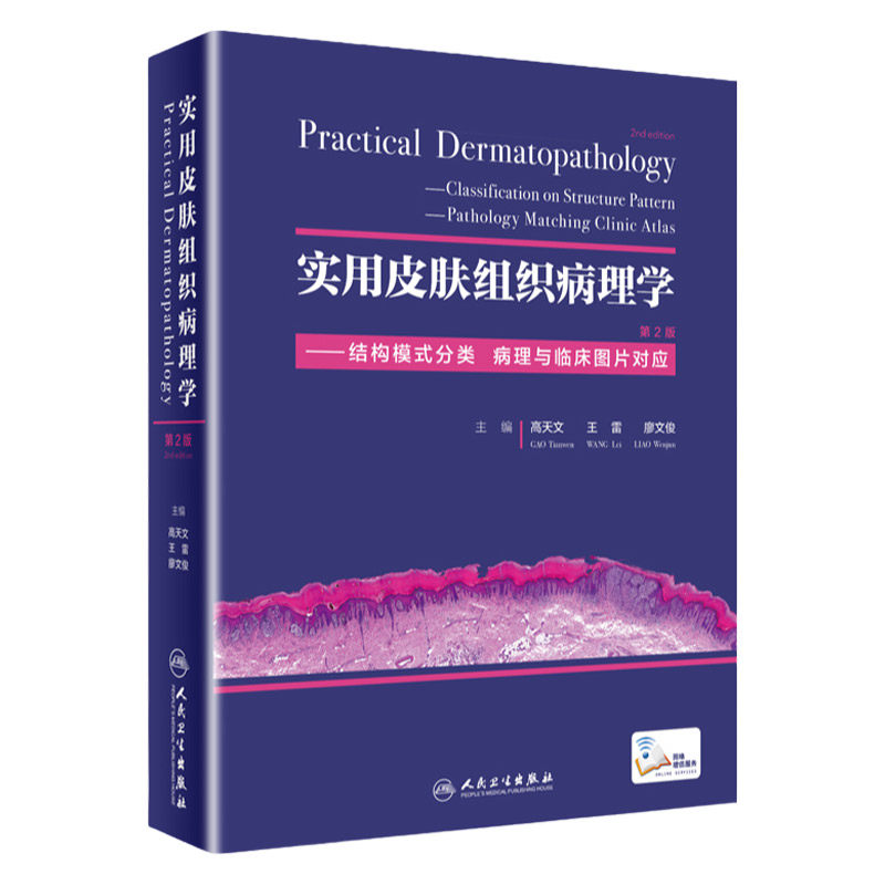 实用皮肤组织病理学结构模式分类病理与临床图片对应高天文雷廖文俊编版皮肤病理皮肤病肿瘤科病理科医生参考人民卫生出版社