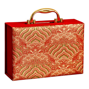 订婚彩礼现金礼盒彩礼盒子钱盒子男方提亲10万聘金礼金盒结婚用品