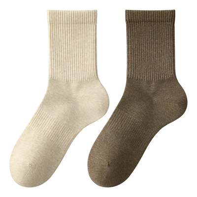 10A抗菌秋冬款男士防臭中筒袜