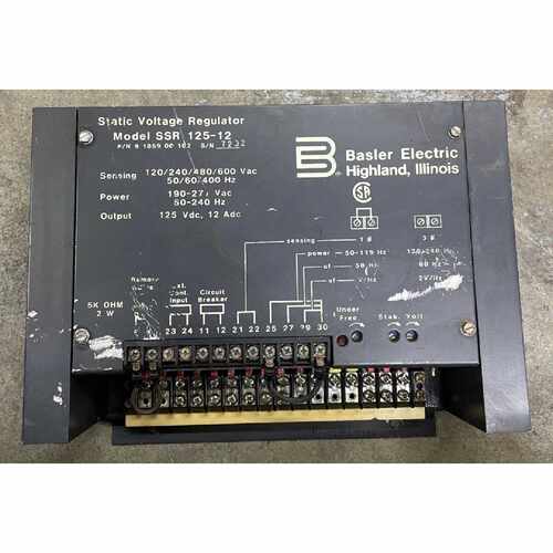 询价BASLER巴斯勒 SSR 125-12 静态电压调节器