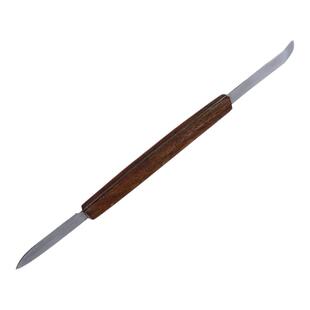 牙科蜡刀蜡型雕刻刀木柄双头雕蜡模型工具刀学生石膏雕牙口腔工具