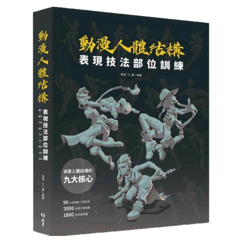 动漫人体结构表现技法部位训练