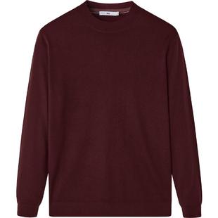 HLA/海澜之家纯羊毛长袖针织衫25秋冬新款远红外圆领保暖羊毛衣男