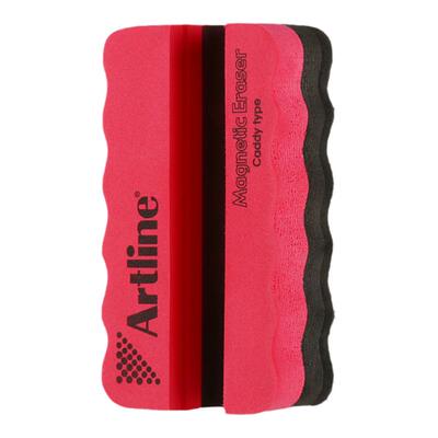 日本旗牌Artline原装进口凹槽式创意吸附型磁性白板擦抹茶碗包装验证水电主