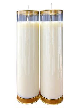白蜡烛照明大蜡烛防风无烟酥油灯