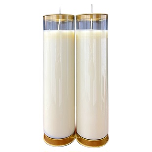 植物酥油灯7天5天3 无字白蜡烛 家用老式照明大蜡烛防风无烟供灯