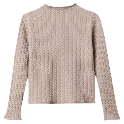 半高领短款毛衣秋冬新款女装加厚