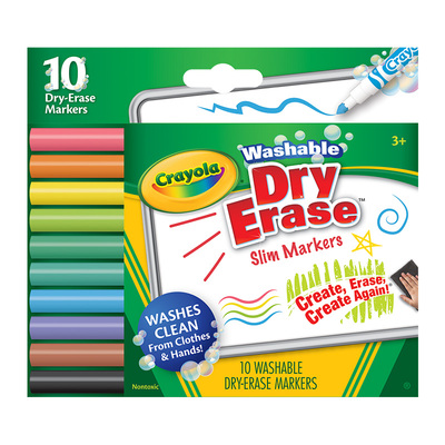 绘儿乐白板画笔10色可干擦