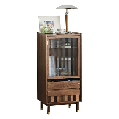 北欧黑胡桃实木斗柜收纳柜储物柜