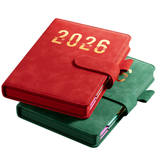 2026年新款日程本计划表笔记本子365天每日计划本周效率手册国潮日历记事本加厚简约商务办公学习日记本定制