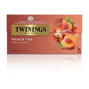 进口川宁Twinings蜜桃果香红茶冲泡茶包水果茶下午茶