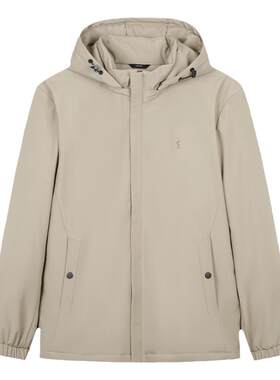 才子石墨烯抗菌连帽棉服外套