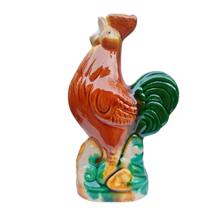 陶瓷唐三彩12生肖风水招财龙蛇马羊猪三合本命年家居摆件玄关客厅