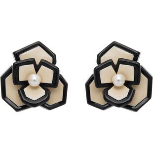 【新年礼物】新品ALEXANDRE DE PARIS巴黎亚历山大山茶花耳钉耳环