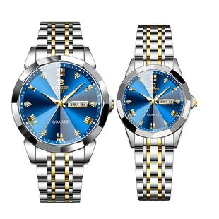 新年礼物宾格手表男女情侣款一对名牌机械防水高级感腕表送男女友