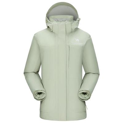骆驼鹅绒冲锋衣女三合一2025加厚羽绒服外套防水防风登山服男