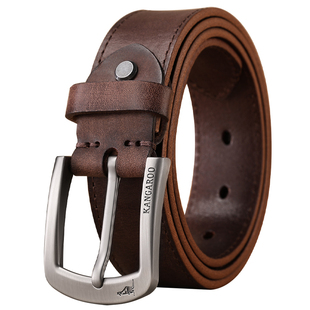 头层皮带男士2026新款真皮全牛皮纯牛皮腰带正品高档真牛皮裤腰带