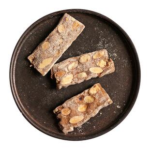 竹移轩 手工咖啡巴旦木奶糕之恋 香酥牛轧软糖网红休闲茶点心120g