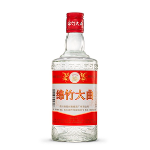 四川绵竹酒厂38/52度500ml白瓶装浓香型泡酒鱼料高度曲酒