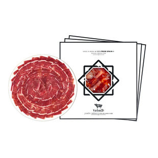 西班牙火腿5J黑标手工切片伊比利亚黑猪橡果饲养50g生吃开袋即食