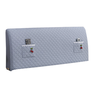 床头套罩2025新款全包四季通用软包套罩高级防尘木头皮床靠背罩套