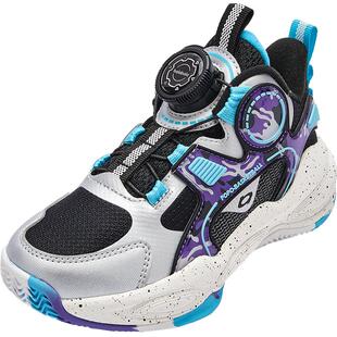 巴拉巴拉童鞋儿童运动鞋男童篮球鞋旋钮扣秋冬缓震防滑鞋子舒适潮