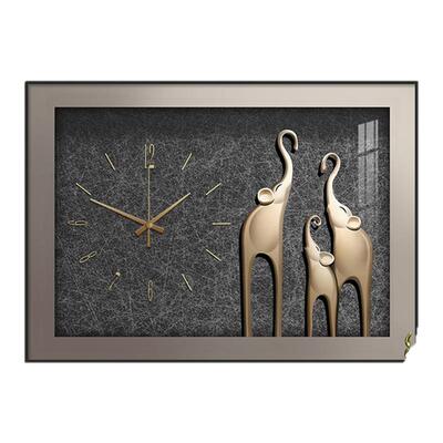 轻奢电表箱遮挡装饰画带钟表