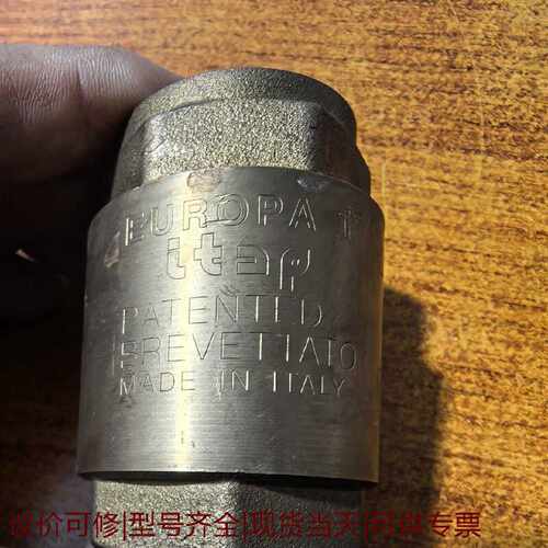 EUROPA止回阀型号DN25PN25意大利原装铜材质