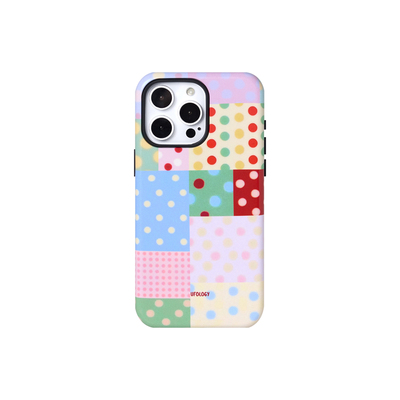 Ufology原创磁吸韩国进口菲林适用iPhone17promax手机壳16pro苹果波点15pro彩色14pro全包13新款二合一12拼布