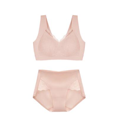 ubras文胸内裤套装蕾丝大杯