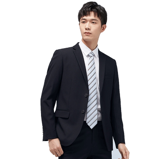 罗蒙男士商务西服套装2026秋冬修身职业工装西服新郎结婚礼服男NX