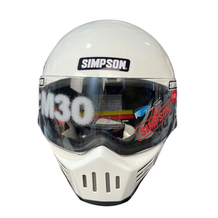 SIMPSON辛普森M30复古头盔碳纤维摩托车全盔男女机车跑盔哈雷个性