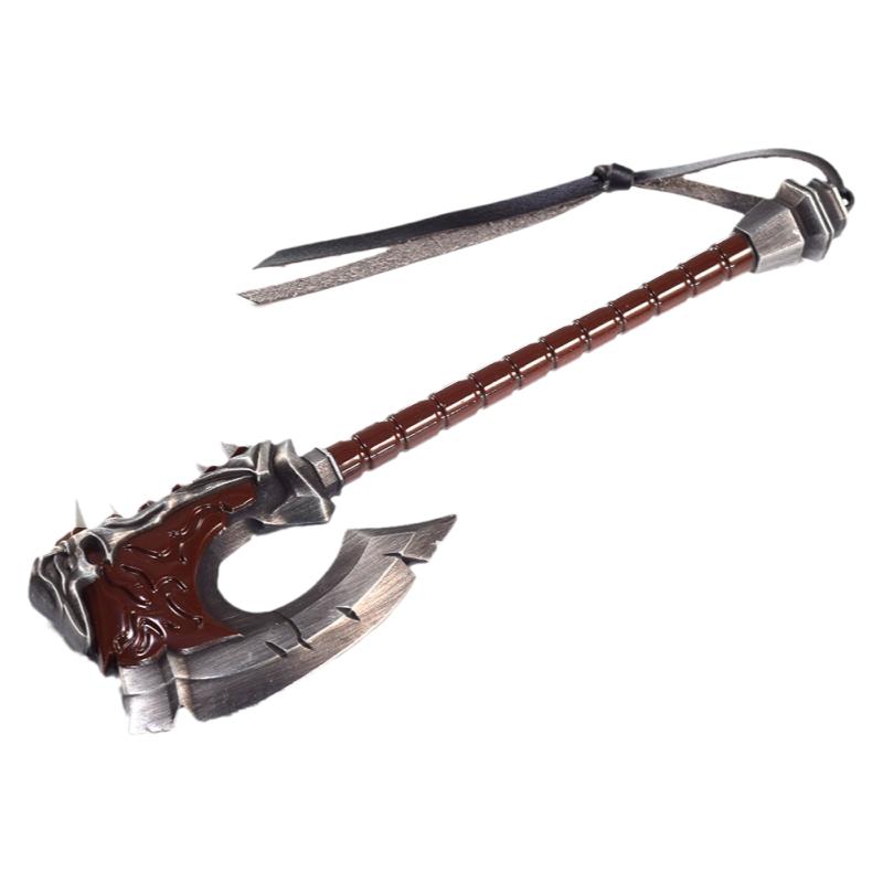 19cm 魔兽游戏周边地狱咆哮全金属武器模型血吼战斧工艺品摆件