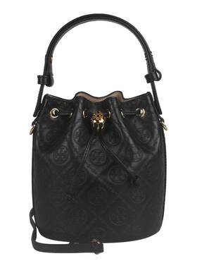 Tory Burch/汤丽柏琦T MONOGRAM 迷你单肩斜挎水桶包包女包手提包