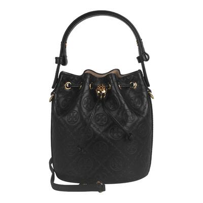 Tory Burch/汤丽柏琦T MONOGRAM 迷你单肩斜挎水桶包包女包手提包