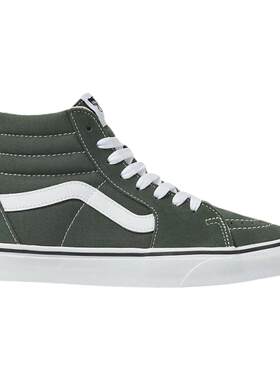 VANS军绿色情侣高帮运动板鞋特价